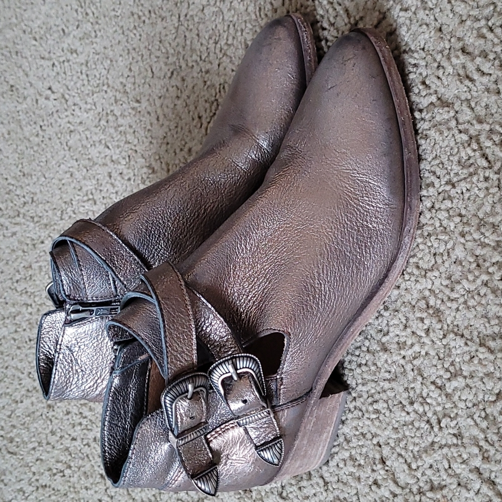Frye Ray Deco Western Shootie Ankle Booties